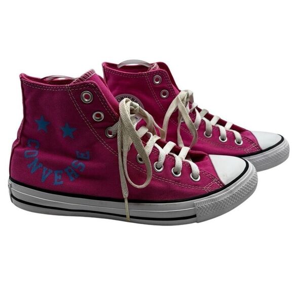 Converse Chuck Taylor All Star High Top Sneakers 'Smiley - Mod Pink' Women’s 9.5 - Picture 1 of 8